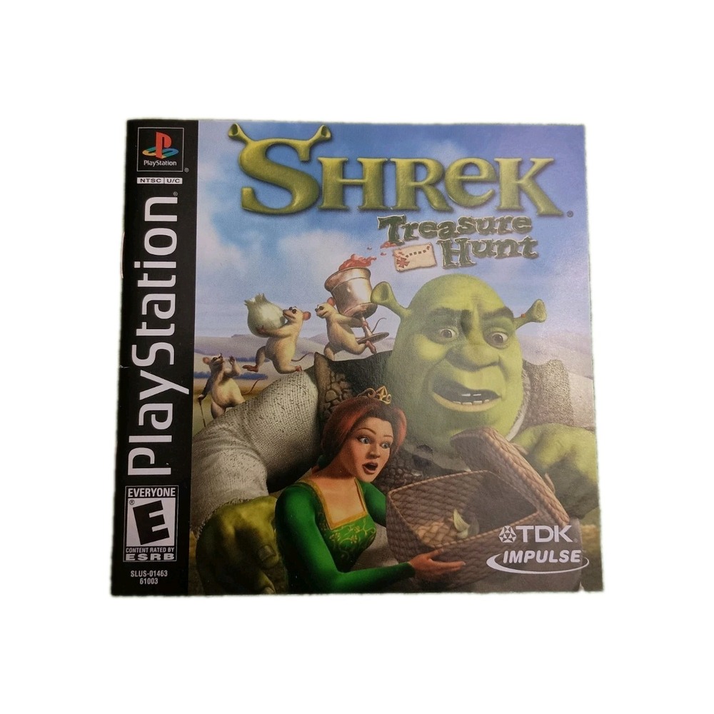 Sony PlayStation 1 PS1 Manual Only Shrek Treasure Hunt SLUS-01463